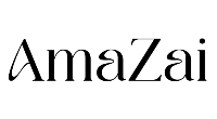 Logo of AmaZai with a black text on a white background